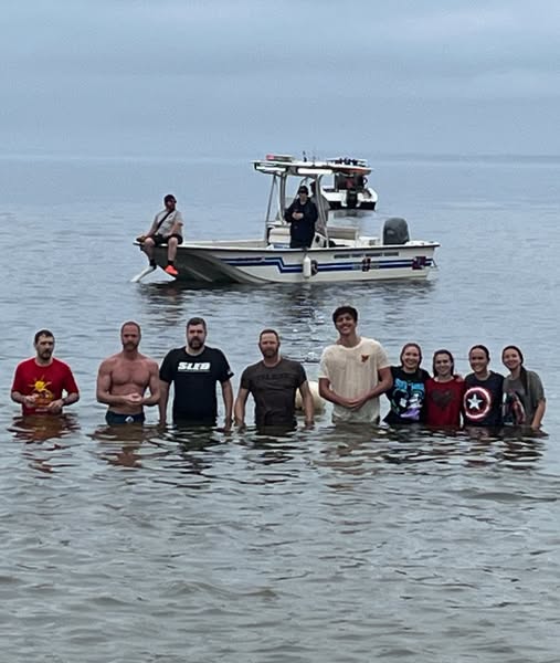 SLED Midlands Region Team in water