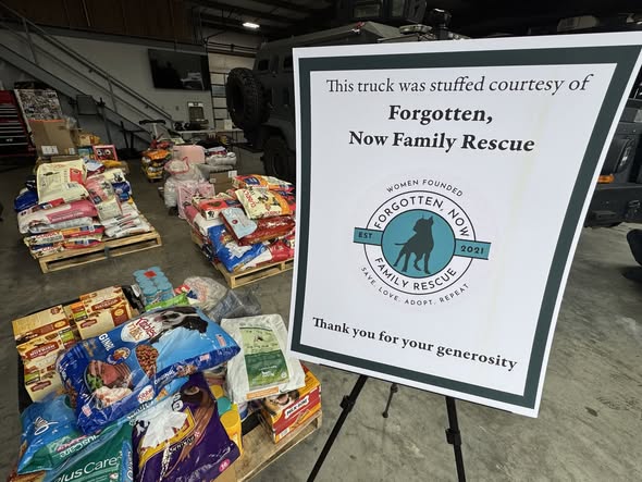 A community partner is also part of the pet food donations
