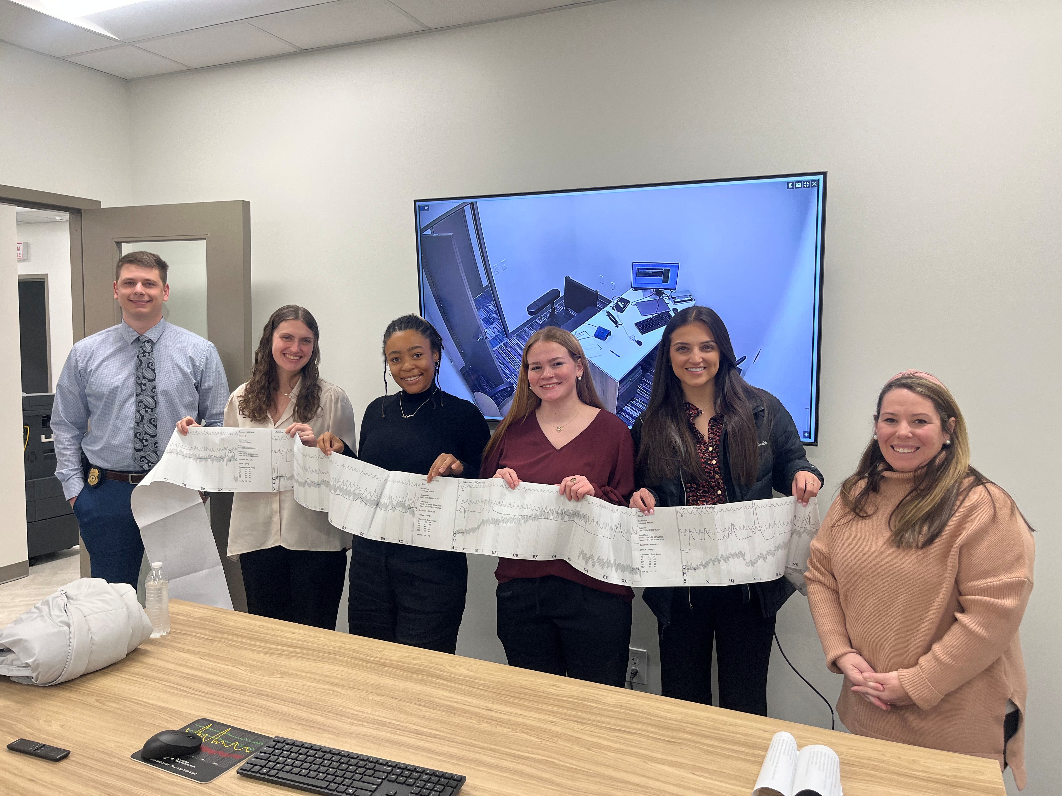 SLED interns learn about the Polygraph Unit. 